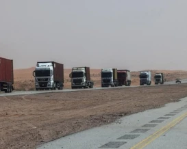 شريان طوارئ لتجارة الخليج.. شاحنات تعبر الأردن وتركيا لإنقاذ التجارة