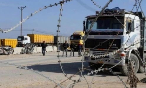 207 شاحنات دخلت إلى قطاع غزة اليوم الأحد
