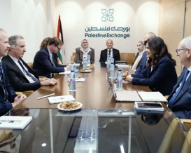 بورصة فلسطين تستقبل وفداً من الاتحاد الأوروبي