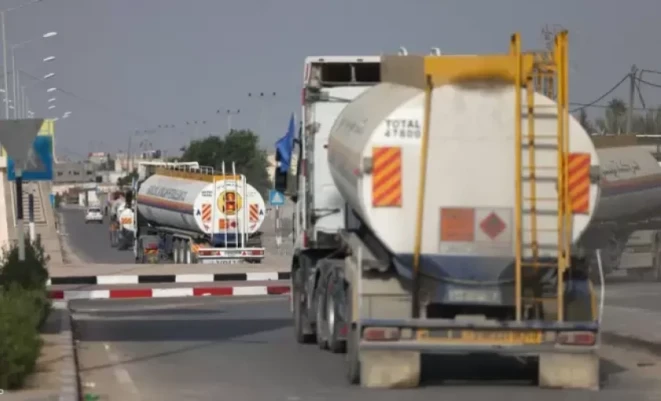 دخول 4 شاحنات غاز إلى قطاع غزة اليوم