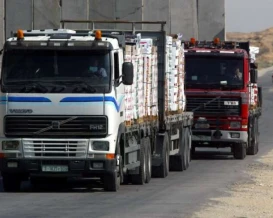 24 شاحنة فقط دخلت إلى قطاع غزة الجمعة
