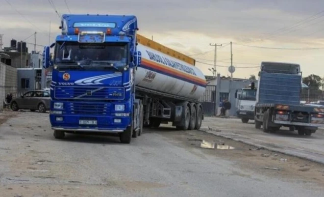 دخول 6 شاحنات غاز لقطاع غزة اليوم
