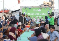 جوال وجمعية روابي تنظمان إفطار جماعي في غزة