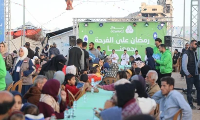 جوال وجمعية روابي تنظمان إفطار جماعي في غزة