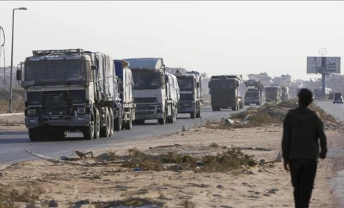 دخول 266 شاحنة محملة بالضائع والمساعدات إلى قطاع غزة اليوم