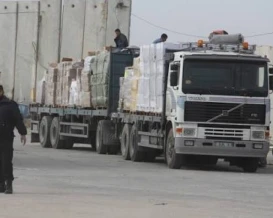 260 شاحنة دخلت قطاع غزة الخميس