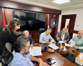 بدعم فرنسي.. اتفاقية لتأهيل شبكة المياه في مخيم الجلزون