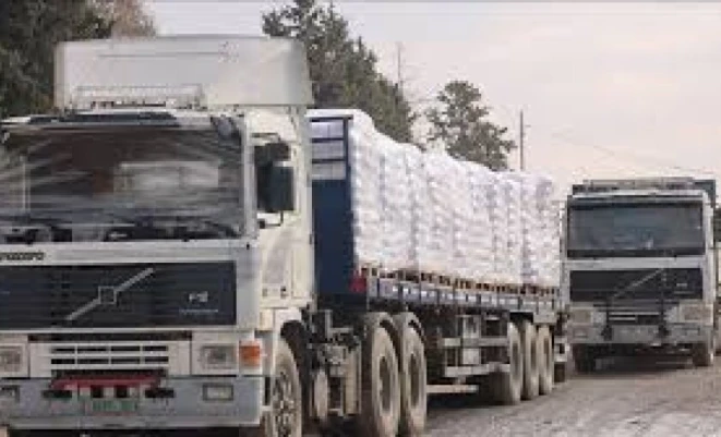 6550 شاحنة دخلت إلى غزة خلال شهر فبراير