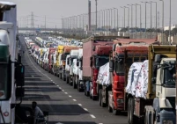 1759 شاحنة محملة بالبضائع والمساعدات دخلت إلى غزة خلال الأسبوع الماضي