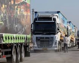 3900 شاحنة دخلت إلى قطاع غزة خلال شهر مارس
