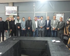 وفد من هيئة المطاعم والفنادق يزور بلدية دير البلح