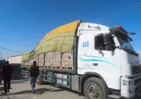 دخول 158 شاحنة إلى قطاع غزة أمس